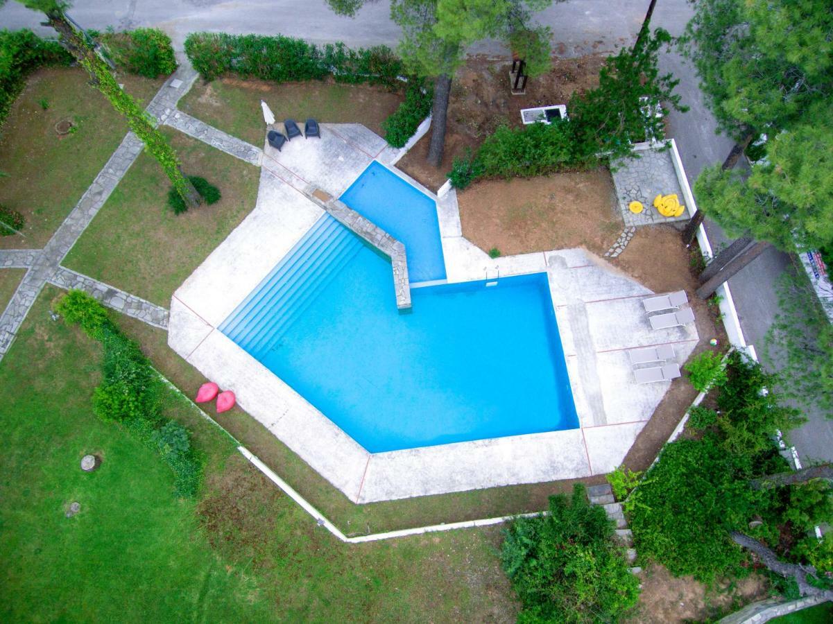 Villa Aurora In Sani With Garden And Pool Eksteriør bilde